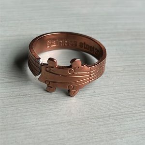 Stainless steel 304 guitar ring made from spoon aprox 13.5”